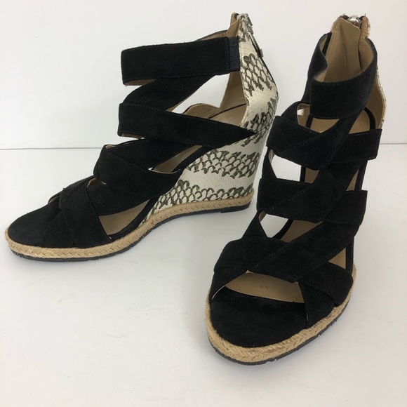 Donald J. Pliner Malery Wedge Zip Back Sandals 7.5 - Picture 2 of 4